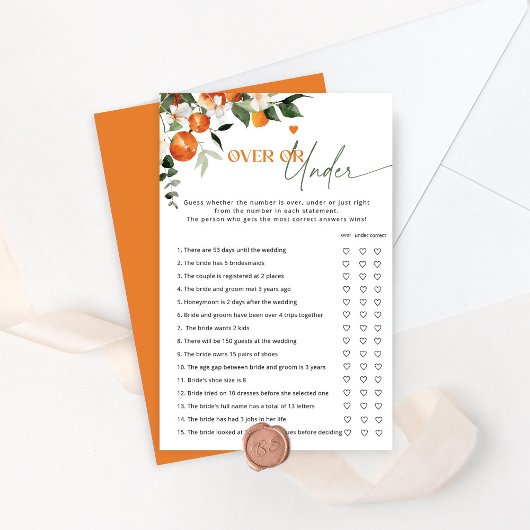 主な絞り柑橘類の上または下ブライダルゲーム