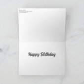 「主な関心事」 誕生日カードでの絵画 サンキューカード (内部)
