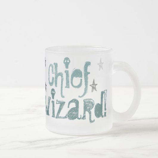 主な魔法使い! 曇らされたガラスのマグ フロストグラスマグカップ (右)