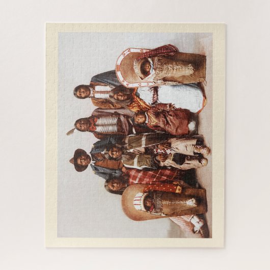 主なSevaraおよび家族の原産のアメリカインディアン ジグソーパズル (縦)