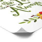 主にあって喜ぶピリピ4:4ポスター ポスター (角)