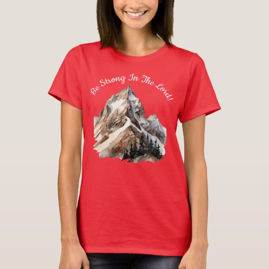 主において強くあらんことを Tシャツ (正面)