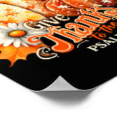 主にお礼を捧げよ詩篇107_1かぼちゃギフト ポスター (角)