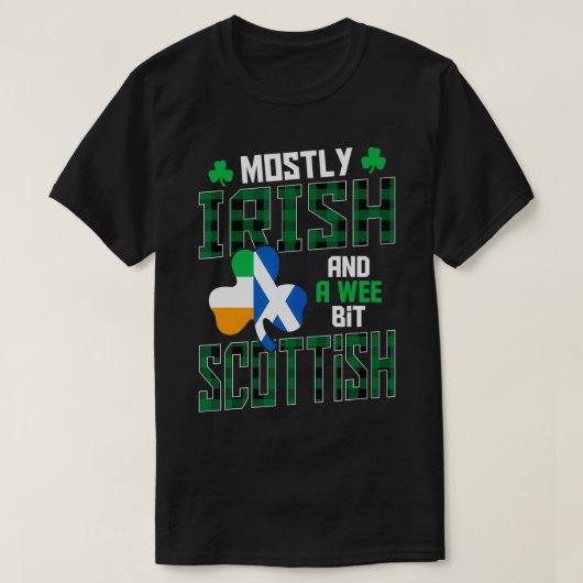 主にアイルランド語と少しスコットランドのSt patricks・ダ Tシャツ (デザイン正面)