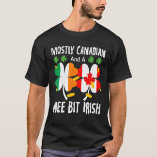 主にカナダ人で少しアイルランド人のSt patricks・ダ Tシャツ