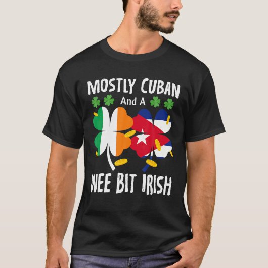 主にキューバ人で少しアイルランド人のSt patricks day Tシャツ (正面)