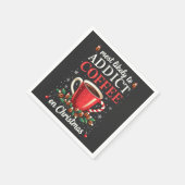 主にクリスマスカフェインにコーヒーを中毒する スタンダードカクテルナプキン (角)