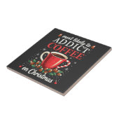 主にクリスマスカフェインにコーヒーを中毒する タイル (側面)