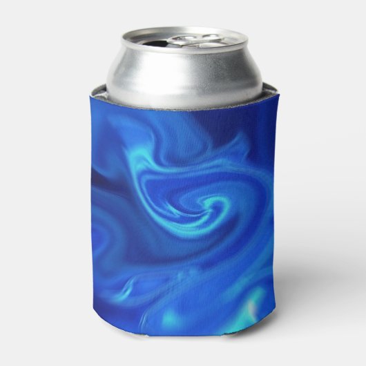 主にダークブルーの渦巻き旋回がクージー可能 缶クーラー (缶正面)