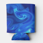 主にダークブルーの渦巻き旋回がクージー可能 缶クーラー (裏面)