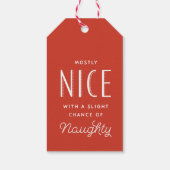 主にナイスレッドストライプクリスマスギフトラベル ギフトタグ (裏面)