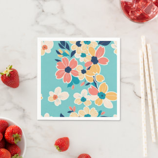 主にパステル色の被写体 スタンダードカクテルナプキン