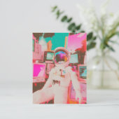 主にピンクスとブルースの輝く宇宙飛行士 ポストカード (スタンド正面)