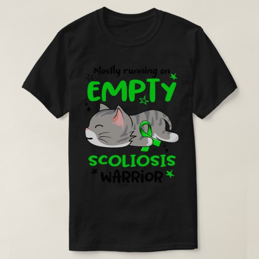主にランニングの空のScoliosis Warrior1 Tシャツ (デザイン正面)
