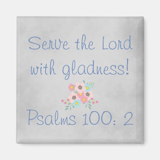 主に仕えるキリスト教徒 マグネット (正面)