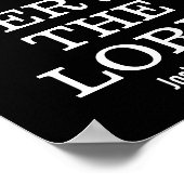 主に仕える聖書の聖句聖なる書物、 経典Joshua 24 ポスター (角)