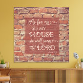 主に仕える – ヨシュア24:15 キャンバスプリント (インサイチュ (リビング))