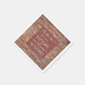 主に仕える – ヨシュア24:15 スタンダードカクテルナプキン (角)