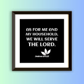 主に仕える：ヨシュア24:15 ポスター
