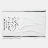 主に仕パーソナライズされたえ キッチンタオル (横)