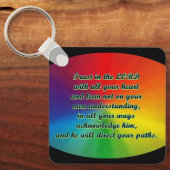 主に信頼する祈りの言葉キーチェーン キーホルダー (正面)