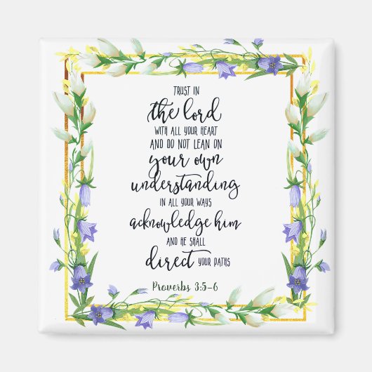 主に信頼の花 マグネット (正面)