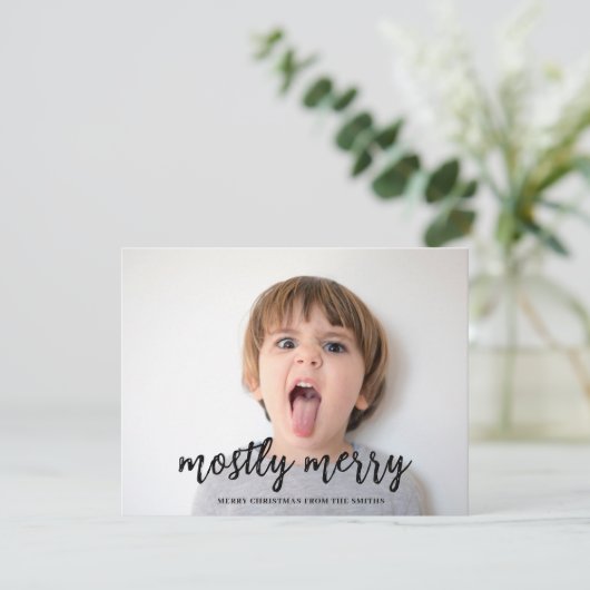 主に写真メリーおもしろいのクリスマス シーズンカード (スタンド正面)