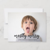 主に写真メリーおもしろいのクリスマス シーズンカード (正面)