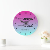 主に喜びの声を上げる ラージ壁時計 (ホーム)