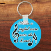 主に喜びの声を上げる – Psalm 100 キーホルダー (正面)