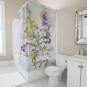 主に喜びをもって仕えるフローラ シャワーカーテン (インサイチュ)