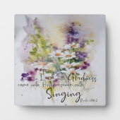 主に喜びをもって仕えるフローラ フォトプラーク (正面)