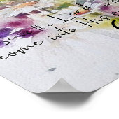 主に喜びをもって仕えるフローラ ポスター (角)