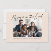 主に喜ぶ手書きのクリスマス シーズンカード (正面)