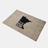 主に岩石と牛ミネソタおもしろい州 ドアマット (アングル)