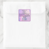 主に待つ（イザヤ書40:31） スクエアシール (バッグ)