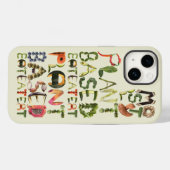 主に植物に基づ食べいたより多くの植物 |ビーガン食品 Case-Mate iPhoneケース (裏面 (横))