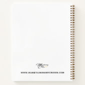 「主に自分を喜ばせる」カスタマイズ可能なスパイラル ノートブック (裏面)