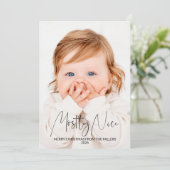 主に良い子なの2枚の写真のクリスマスカード シーズンカード (スタンド正面)