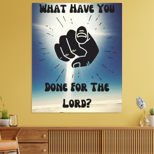 主のために何をした？キャンバスウォールアート キャンバスプリント (インサイチュ (リビング))