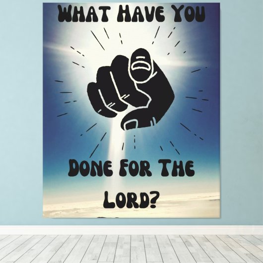 主のために何をした？キャンバスウォールアート キャンバスプリント (インサイチュ (ウッドフロア))