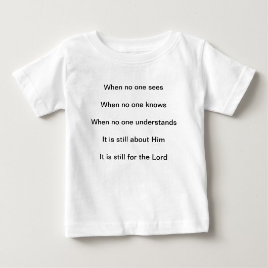 主のためのもの ベビーTシャツ (正面)