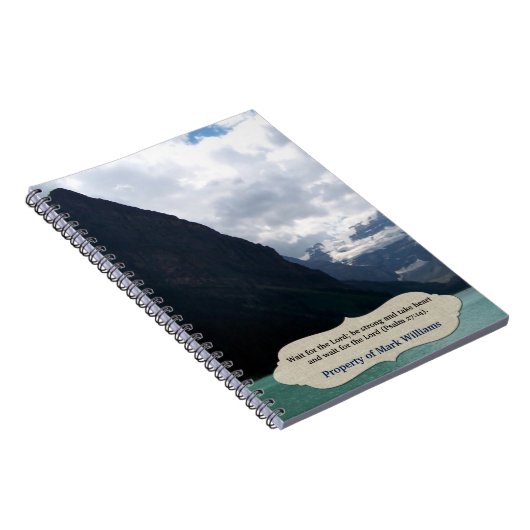 主のためのMountain Scripture Personalized待ち時間 ノートブック (右側)