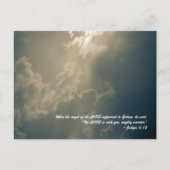 主のみ使いがギデオンに現れた時,彼はギデオンに現れた ポストカード (正面)