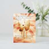 主のみ使い、聖書の一節 ポストカード (スタンド正面)