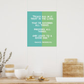 主のカラフルポスターを信頼する ポスター (キッチン)