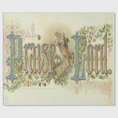 主のクリスチャンヴィンテージを讃える ラッピングペーパー (フラット)