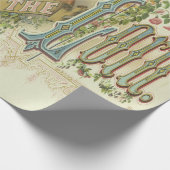 主のクリスチャンヴィンテージを讃える ラッピングペーパー (角)