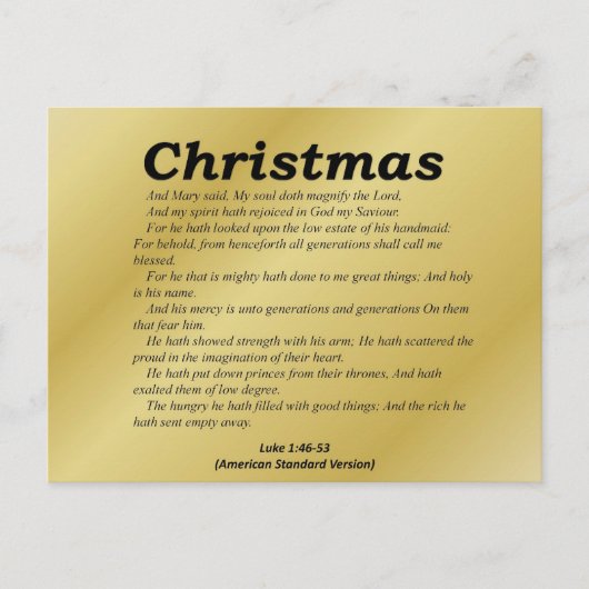 主のクリスマス・ルークを拡大1-46 シーズンポストカード (正面)