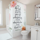 主のシャワーフローラのカーテンに信頼 シャワーカーテン (インサイチュ)